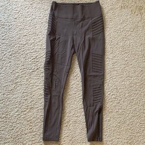 Athleta Delancey Moto Tight in Brown